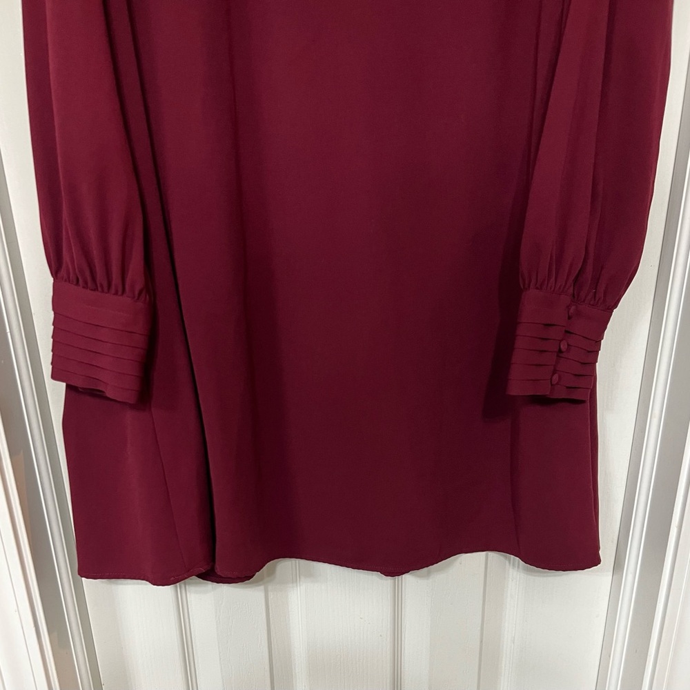 A New Day Long Sleeve V-Neck Swing Dress Size L EUC - Picture 2 of 7